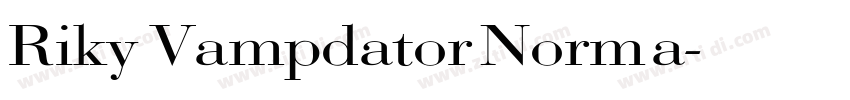 Riky Vampdator Norma字体转换